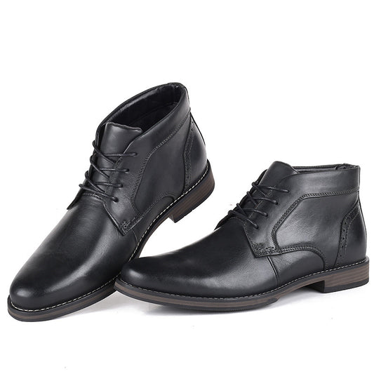 Men's Business Casual Top British Lace-Up Boots