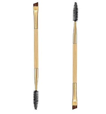 Bamboo handle double eyebrow brush Eyebrow brush eyebrow comb Eyebrow brush Eyelash brush dual purpose brush