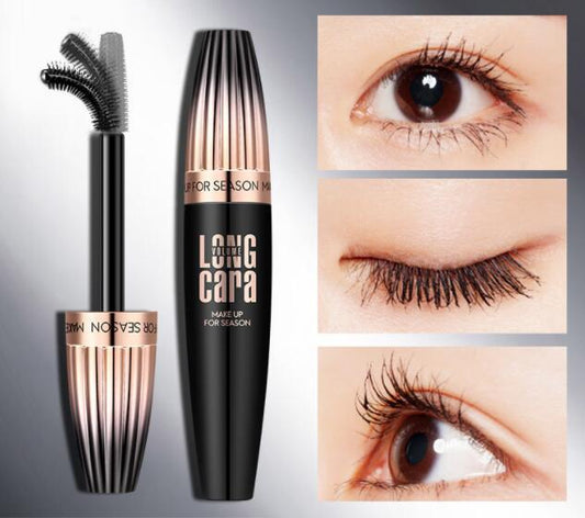Makeup Eyelash Mascara Eye Lashes Makeup 4D Silk Fiber Lash Mascara Long Curling Black Waterproof Fiber Mascara