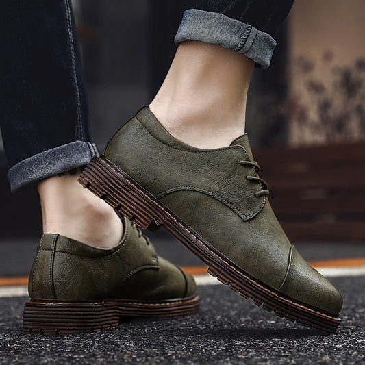 Men's Casual Leather Shoes Are Increased In Business Formal Wear