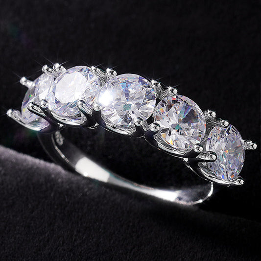 Zircon Diamond Ring