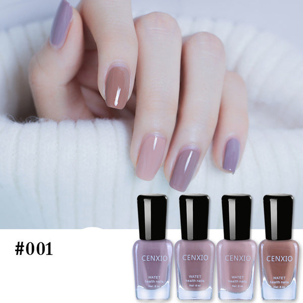Glitter Water-Based Nail Polish Set (4 Pcs) | Long Lasting