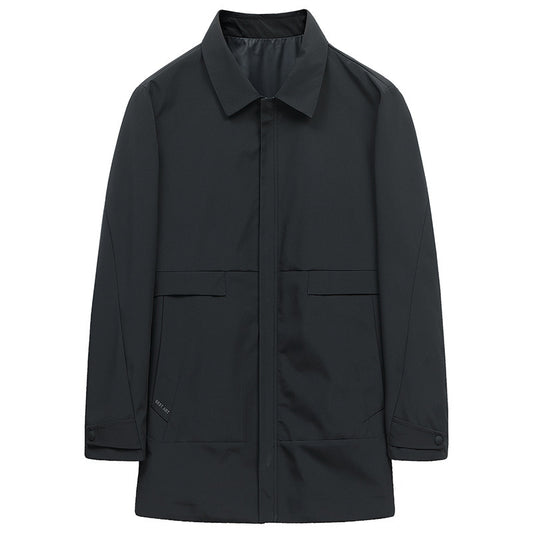 Lapel men's trench coat