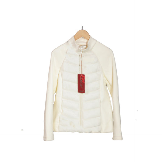 Plus Size Open Button Lightweight Down Coat