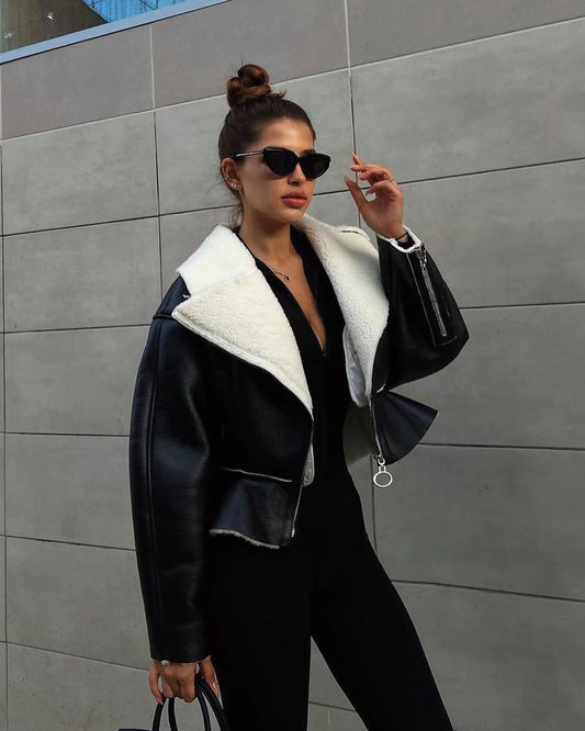 Women's Long Sleeve Solid Color Coat