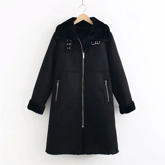 Women's European And American Style Casual Long Cotton Coat