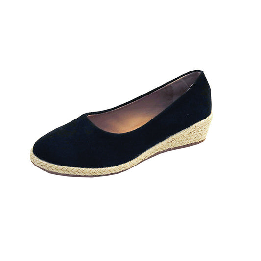 Spring Wedge Round Toe Hemp Rope Pumps Women