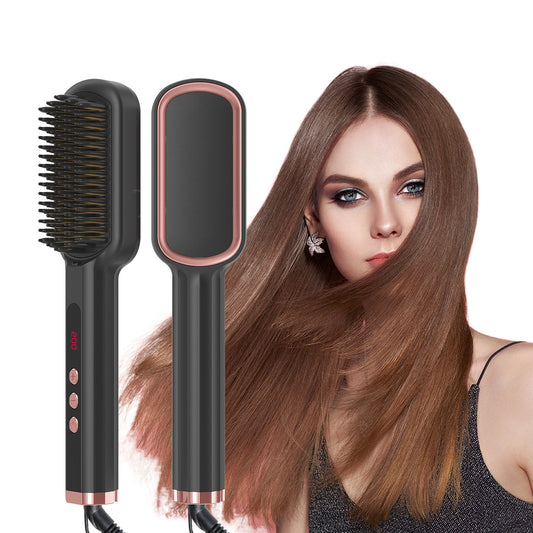 2-in-1 Hair Straightener and Curler – Electric Heating Styling Iron