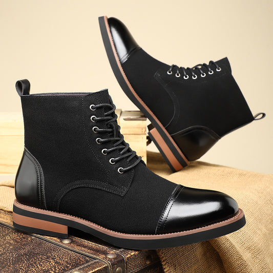 Men's Trendy Sleeve Leather All-match Casual Boots