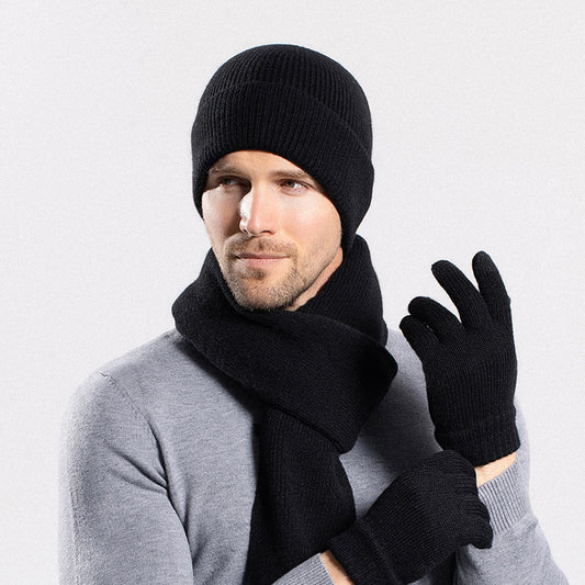 Hat Gloves Scarf Cover Thermal Knitting Outdoor Cycling Suit