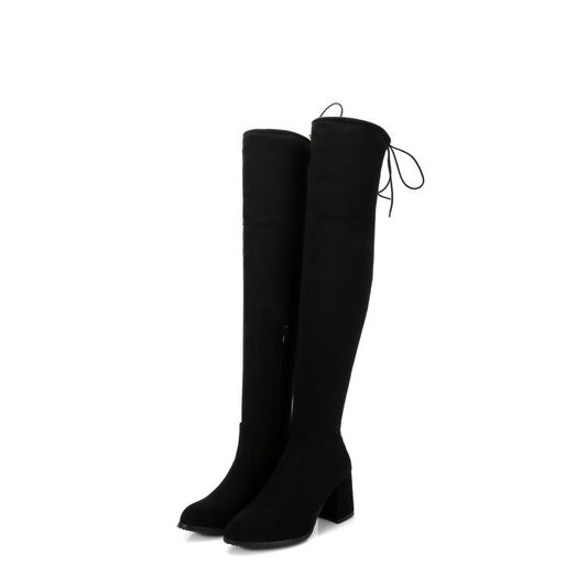 Winter Warm Thick-heeled Over-the-knee Women's Boots
