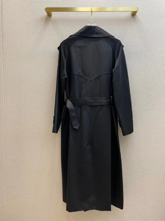 Waist-tight Design Lining Trench Coat