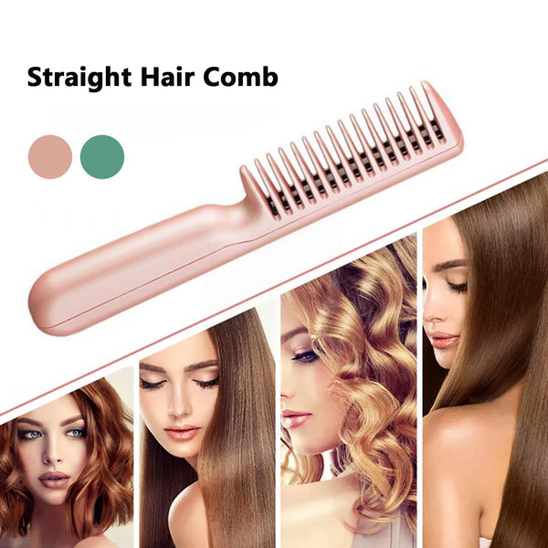 Cordless 2-in-1 Straightener & Curling Brush