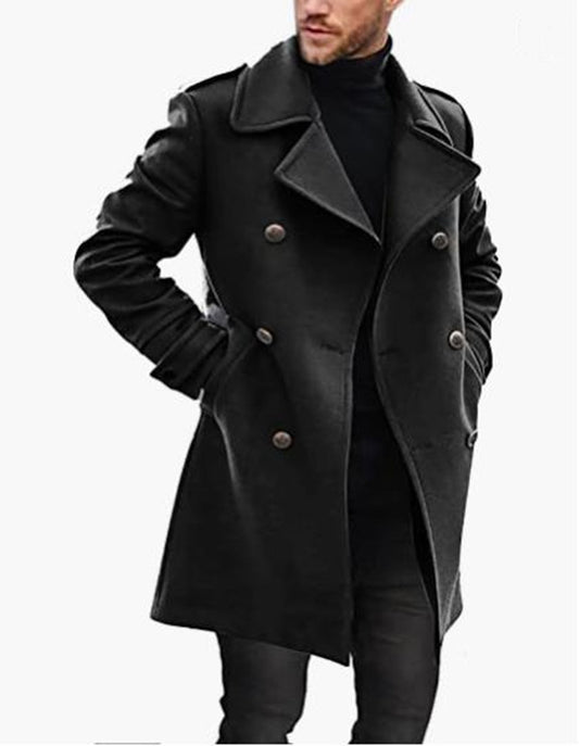 Woolen Men's Coat Autumn And Winter Product Warm Padded Jacket
