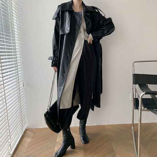 Retro Women's Mid-length Waist Slimming Coat