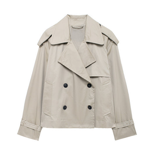 Fashion Casual All-matching Short Windbreaker Women's Coat
