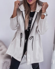 Fall Winter Fashion Casual Hooded Coat Women's Clothing