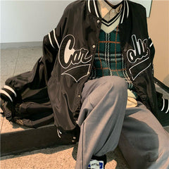 Vintage Harajuku Puffer Jacket Hip Hop Loose Jacket Women