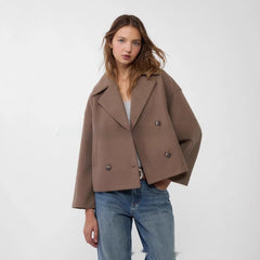 European And American Women's Clothing Long Sleeve Coat Overcoat