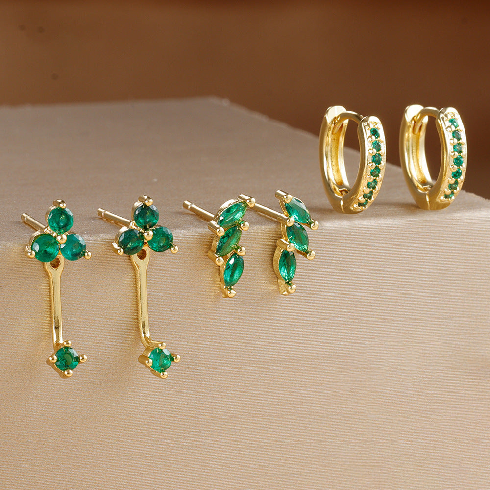 Copper Plated Gold Mori Earrings Suit