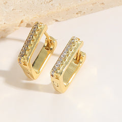 Minimalist Light Luxury French Retro Trendy U-shaped Earrings