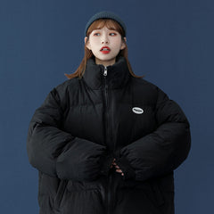 Loose Short Down Puffer Jacket Cotton Women's Coat
