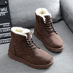Flat-heel Student Short Lace-up Women Boots