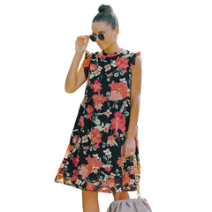 European And American Style Floral Skirt