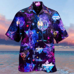 Casual Short Sleeve Loose Shirt 3D Printed Cardigan