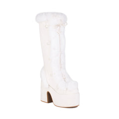 Fur Boots Platform Platform Heel Women's Boots