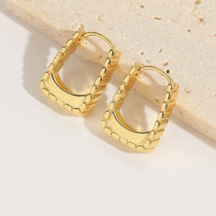 Minimalist Light Luxury French Retro Trendy U-shaped Earrings
