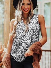 European And American Casual Sleeveless Loose T-shirt