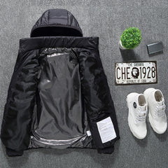 Heated Jacket Coat USB Electric Jacket Cotton Coat Heater Thermal Clothing Heating Vest Men's Clothes Winter