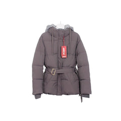 Elegant Hooded Cotton Jacket For Women