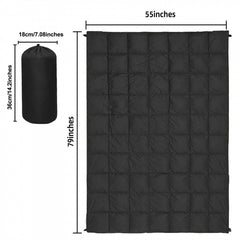 Outdoor Camping Down Blanket Portable Waterproof Hiking Wearable