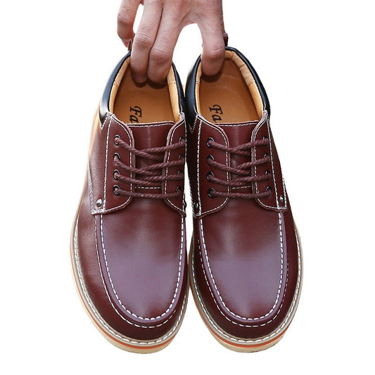 Men's Leather Shoes Height Increasing Insole 6cm