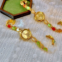 Mid-Ancient Light Luxury Women's Bracelet Watch – Alloy Bracelet Timepiece
