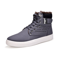New High Top Canvas Casual Shoes Men