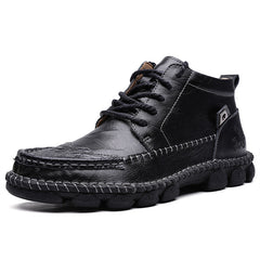 Large high top leather European and American men's Boots