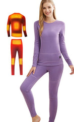 Electric heating thermal underwear suit men and women intelligent temperature control charging heating pants