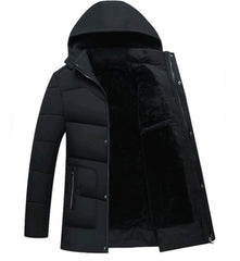 Cotton coat warm thick cotton coat men's cotton hooded jacket down Puffer jacket