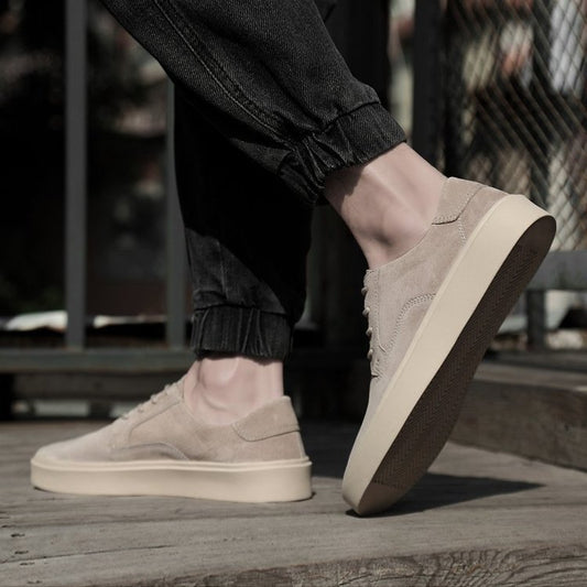 Sports Shoes Round Head Thick Sole Anti Slip Casual Shoes