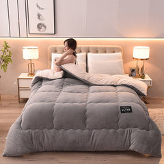 Thick Lambskin Winter Duvet Insert Double-sided Velvet Lambswool Warm Quilt