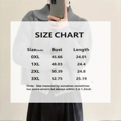 Plus Size Women's Solid Color Single-Breasted Ribbed Knit Cardigan - Long Sleeve Fall&Winter Sweater