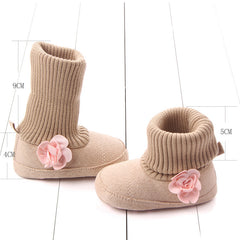New winter baby floret warm cotton boots