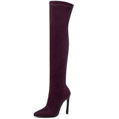 Stiletto high heel over the knee boots – view 17