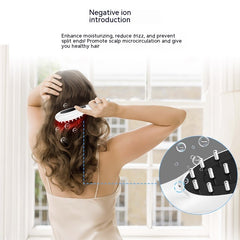 Electric Anion Hair Care Hair Brush Micro Current Red Blue Light Vibration Massage