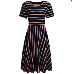 Women's striped pocket dress