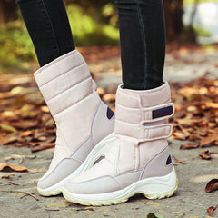 Women's shoes high-top plus velvet warm cotton shoes