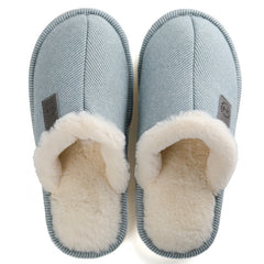 Autumn and winter plus velvet warm cotton slippers